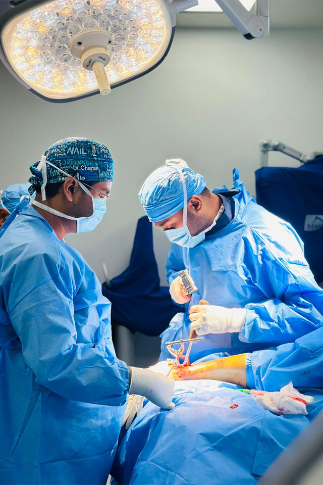 Dr.Santhosh at surgery